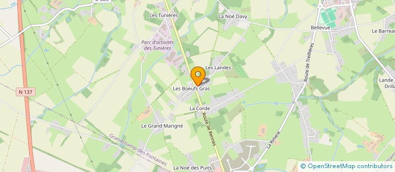 localisation de l'entreprise SCI DU SACRE COEUR  GRANDCHAMP-DES-FONTAINES