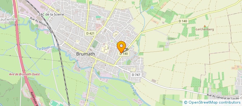 localisation de l'entreprise SCI DU SACRISTAIN  BRUMATH