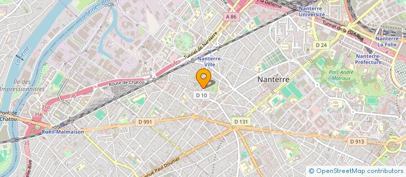 localisation de l'entreprise SCI DU SAGITTAIRE  NANTERRE