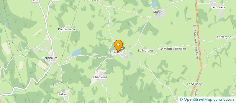 localisation de l'entreprise SCI DU SAILLANT à SAINT-MEDARD-LA-ROCHETTE