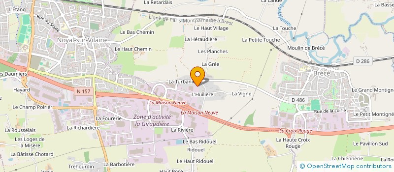 localisation de l'entreprise SCI DU SAINT LOUIS  BRECE