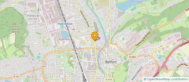 localisation de l'entreprise SCI DU SALBERT  BELFORT