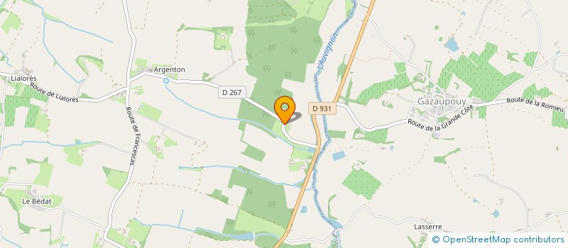 localisation de l'entreprise SCI DU SALIERS  CONDOM