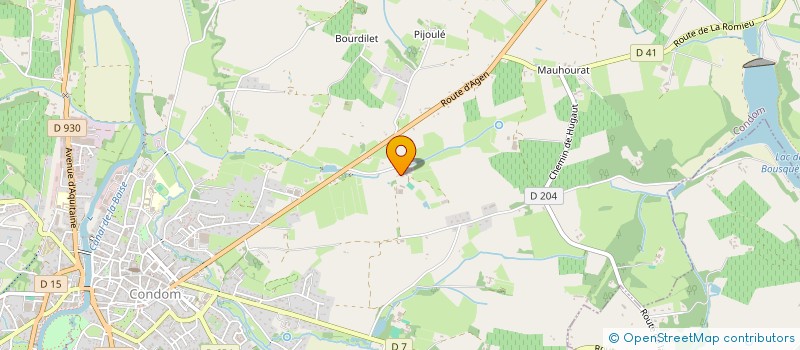 localisation de l'entreprise SCI DU SALIES  CONDOM