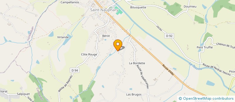 localisation de l'entreprise SCI DU SALUT  SAINT-NAUPHARY