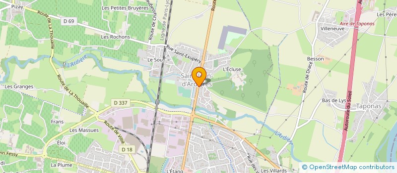 localisation de l'entreprise SCI DU SANCILLON  CHARENTAY