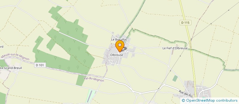 localisation de l'entreprise SCI DU SANGLIER  VAL-DU-MIGNON