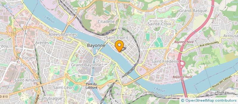 localisation de l'entreprise SCI DU SANGUINAT à BAYONNE