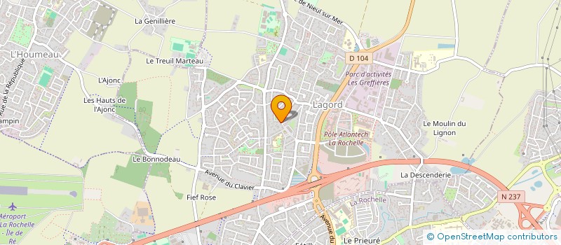 localisation de l'entreprise SCI DU SAPIN  LAGORD