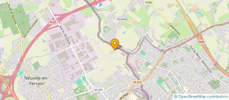 localisation de l'entreprise SCI DU SAPIN ROUGE à NEUVILLE EN FERRAIN