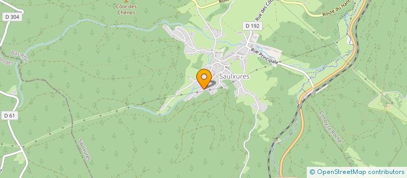 localisation de l'entreprise SCI DU SAPINOT  SAULXURES