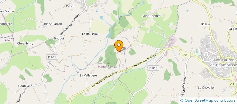 localisation de l'entreprise SCI DU SAQUIN  SAINT-CLEMENT-LES-PLACES