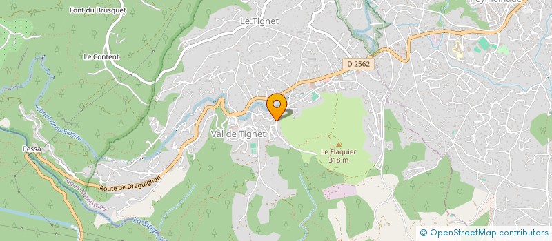 localisation de l'entreprise SCI DU SAROS à LE TIGNET