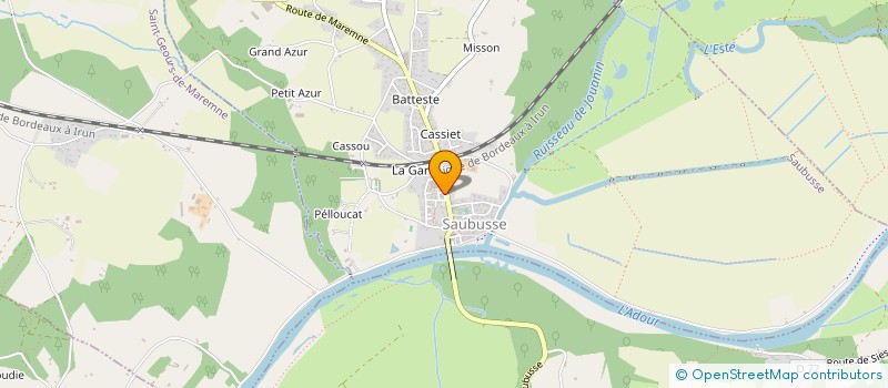 localisation de l'entreprise SCI DU SARTHOU  SAUBUSSE