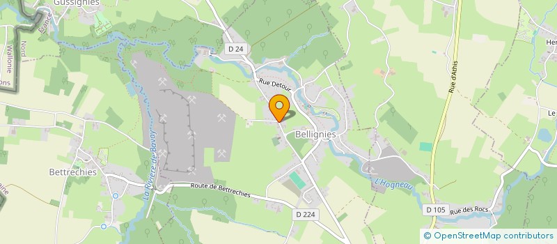 localisation de l'entreprise SCI DU SARTIAUX  GUSSIGNIES