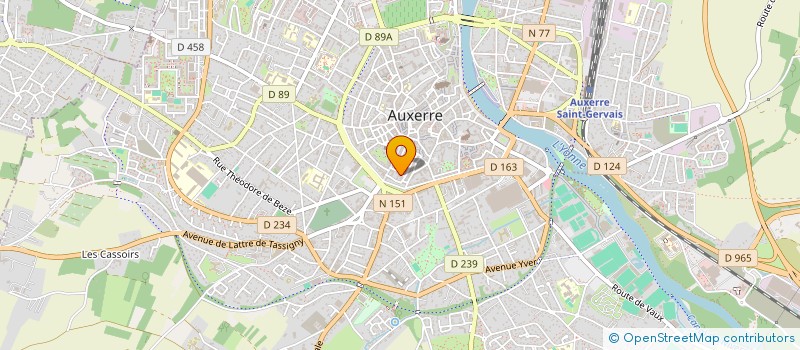 localisation de l'entreprise SCI DU SAULCE  AUXERRE