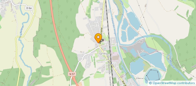 localisation de l'entreprise SCI DU SAULCY  IGNEY