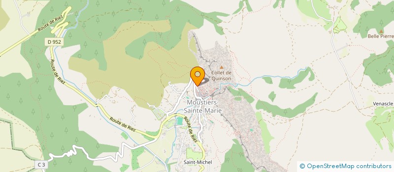 localisation de l'entreprise SCI DU SAULE  MOUSTIERS-SAINTE-MARIE