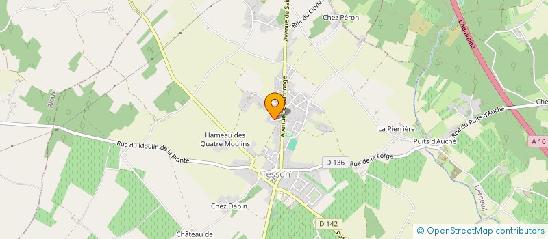 localisation de l'entreprise SCI DU SAULE  TESSON