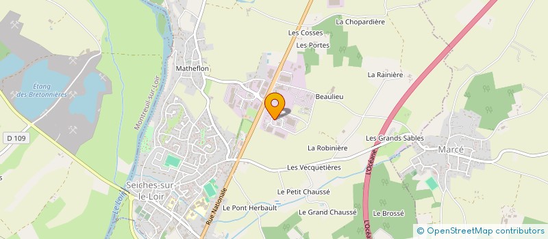 localisation de l'entreprise SCI DU SAULE MICHAUD  LOIRE-AUTHION