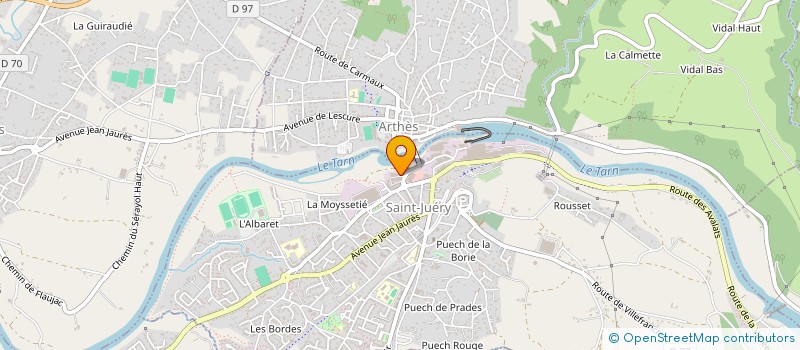 localisation de l'entreprise SCI DU SAUT DE SABO  SAINT-JUERY