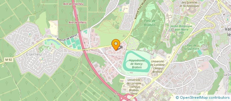 localisation de l'entreprise SCI DU SAUT LE CERF à VILLERS-LES-NANCY