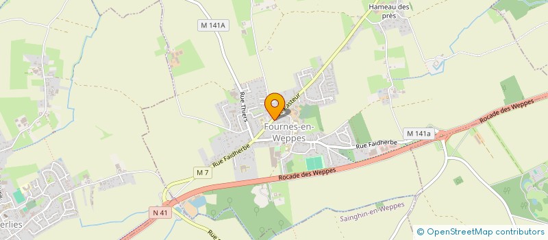 localisation de l'entreprise SCI DU SAUTOIR  FOURNES-EN-WEPPES
