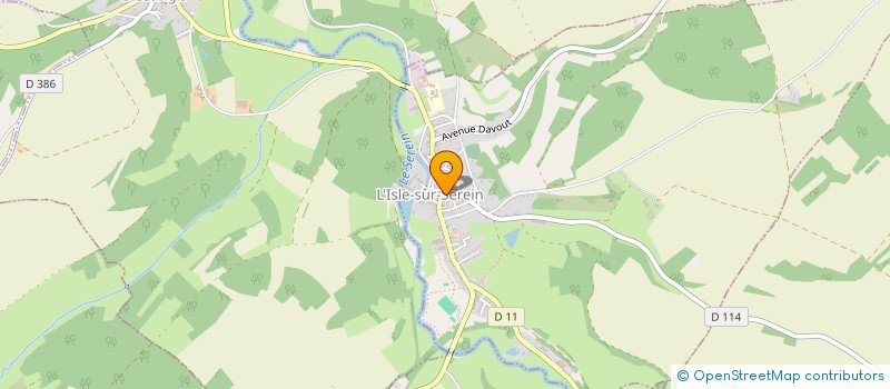 localisation de l'entreprise SCI DU SAUVAGEOT  JOUX-LA-VILLE