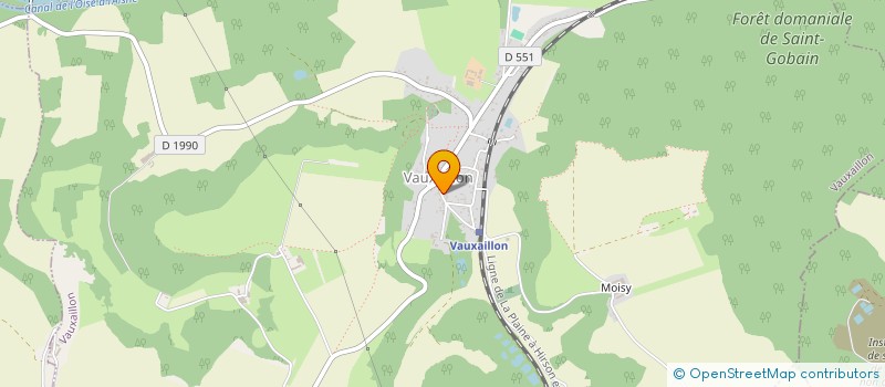 localisation de l'entreprise SCI DU SAUVOIR  VAUXAILLON