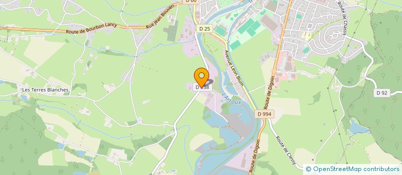 localisation de l'entreprise SCI DU SAUZE  GUEUGNON