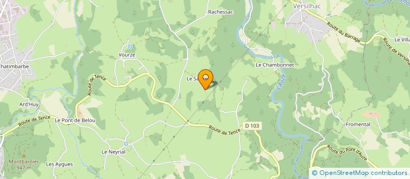 localisation de l'entreprise SCI DU SAUZET  YSSINGEAUX