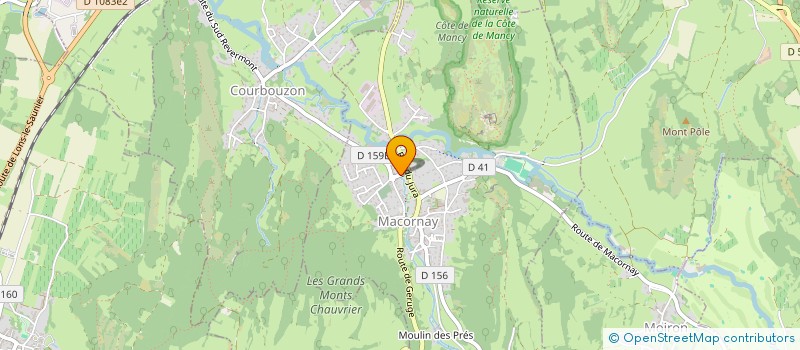 localisation de l'entreprise SCI DU SAVIGNARD  MACORNAY