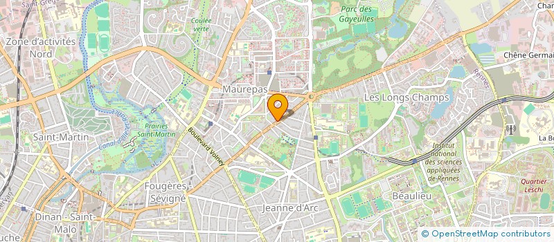 localisation de l'entreprise SCI DU SCHISTE ROUGE  RENNES