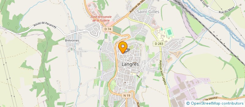 localisation de l'entreprise SCI DU SCOTT à CHAMPIGNY-LES-LANGRES