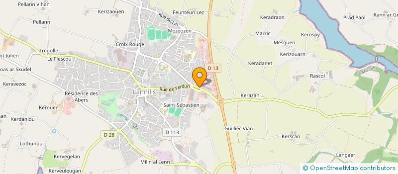 localisation de l'entreprise SCI DU SCRILL  LANNILIS