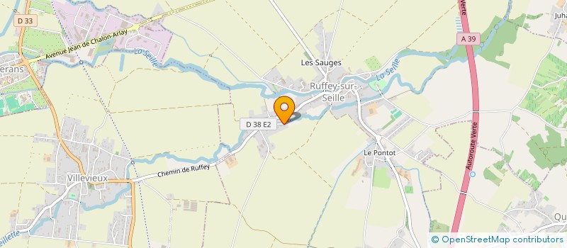 localisation de l'entreprise SCI DU SEILLON  RUFFEY-SUR-SEILLE