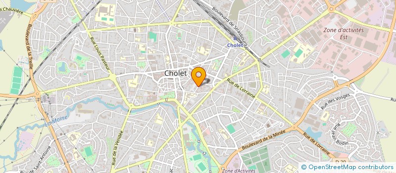 localisation de l'entreprise SCI DU SEIZE RUE DE LA MOINE A CHOLET à CHOLET