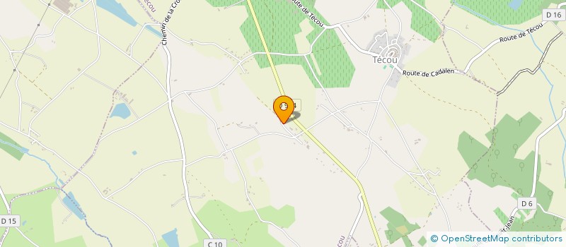 localisation de l'entreprise SCI DU SENTIER D ESTEDEBO  TECOU