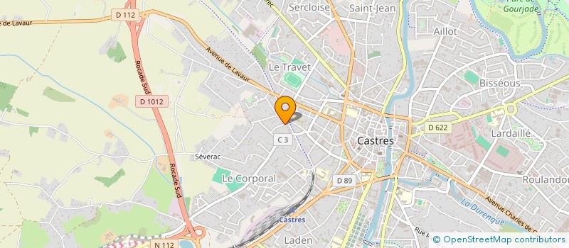 localisation de l'entreprise SCI DU SENTIER DU TRAIN  CASTRES