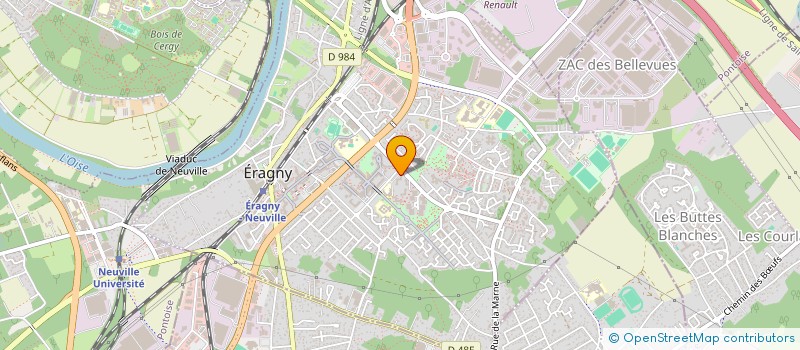 localisation de l'entreprise SCI DU SEPT DES RAYES BRUNES  ERAGNY