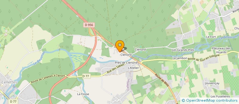 localisation de l'entreprise SCI DU SERGENT BEAUCHAT à CELLETTES
