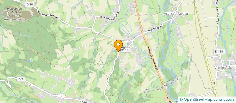 localisation de l'entreprise SCI DU SERINGAT  ARCIZAC-ADOUR