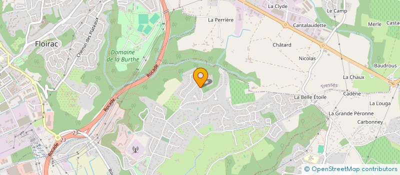 localisation de l'entreprise SCI DU SERJEAN  BOULIAC