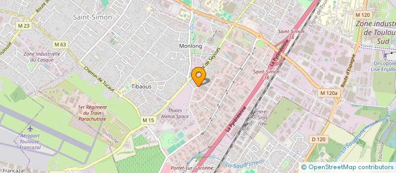 localisation de l'entreprise SCI DU SERPENT DE BOIS  TOULOUSE