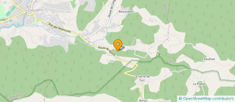 localisation de l'entreprise SCI DU SERRE  MONTJOUX