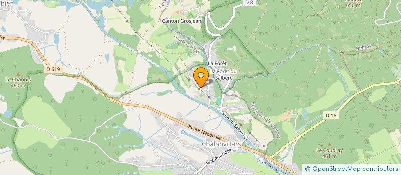 localisation de l'entreprise SCI DU SHAM TIG  CHALONVILLARS