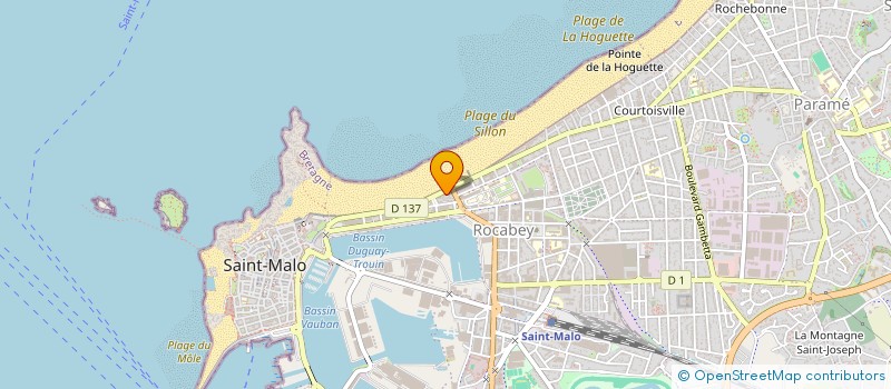 localisation de l'entreprise SCI DU SILLON  SAINT-MALO