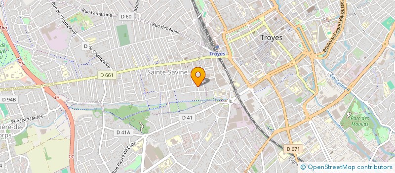 localisation de l'entreprise SCI DU SILLON  SAINTE-SAVINE