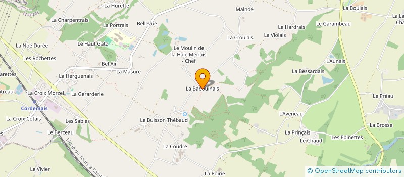 localisation de l'entreprise SCI DU SILLON DE BRETAGNE CORDEMAIS  CORDEMAIS