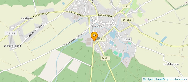 localisation de l'entreprise SCI DU SITE DE LA FORET à SENONCHES